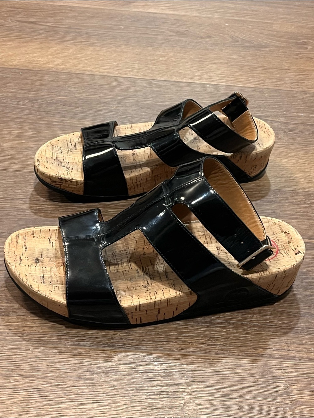 Fitflop | Arena Gladiator sandals cork footbed Women’s size 10 black shoes - Picture 7 of 7